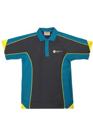 Lemonwood Grove Senior SS Polo Charcoal/Petrel Blue